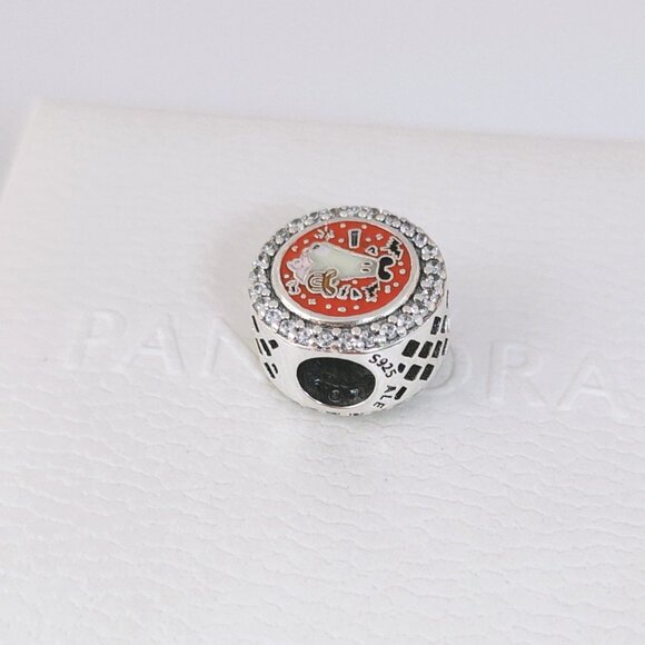 Pandora Disney Parks Mickey Pumpkin Ghost Exclusive Button Charm Halloween 2024 - Picture 5 of 8